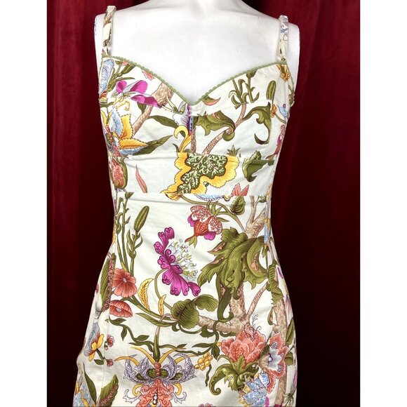 Ticci Tonetto Dresses & Skirts - Cute Ticci Tonetto Boned Corset Tapestry Print Pencil Dress